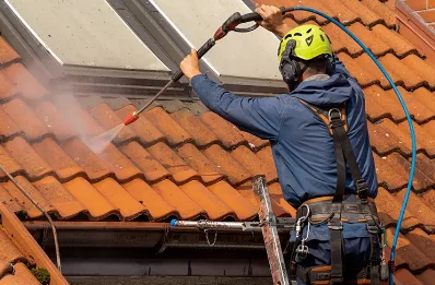 Démoussage et hydrofuge de toiture à Vals